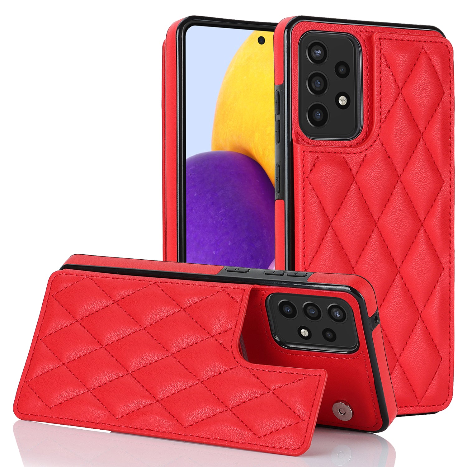 For Samsung Galaxy A52 4G / 5G / A52s 5G RFID Blocking Phone Case Card Holder Leather TPU Kickstand Cover For Samsung Galaxy A52 4G / 5G / A52s 5G RFID Blocking Phone Case Card Holder Leather TPU Kickstand Cover
